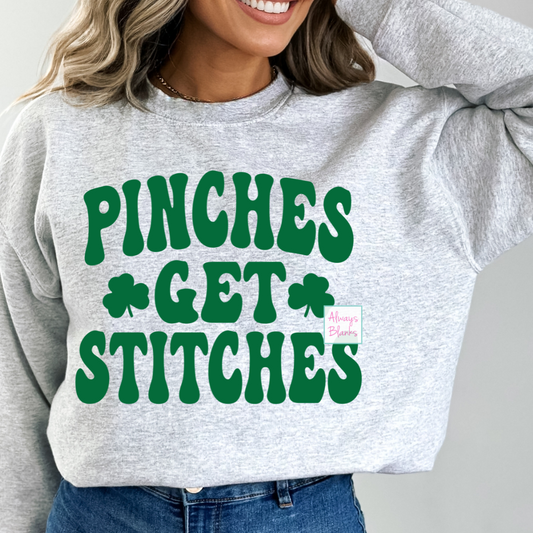 Pinches Get Stitches St. Patrick's Day DTF TRANSFER  or UV DTF STICKER