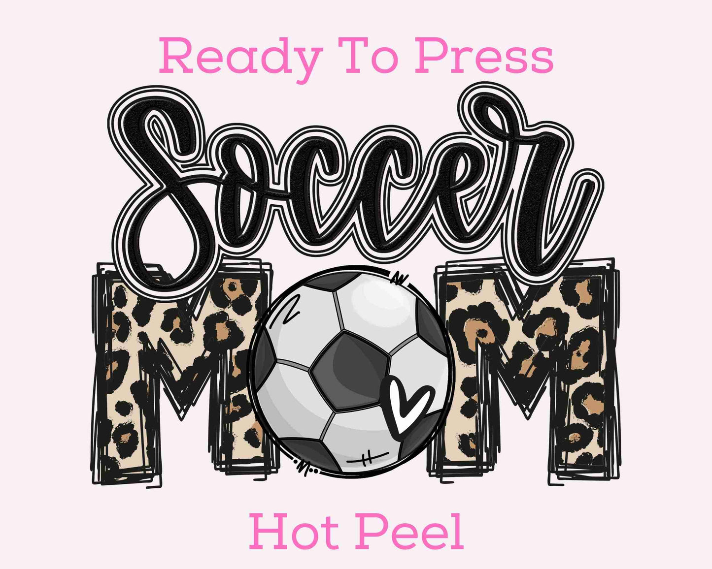 Soccer Mom Leopard DTF TRANSFER or UV DTF STICKER DECAL