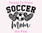 Soccer Mom Leopard Hearts (Black) DTF TRANSFER or UV DTF STICKER DECAL