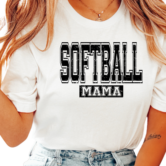 Softball Mama Softball Mom DTF TRANSFER or UV DTF STICKER DECAL