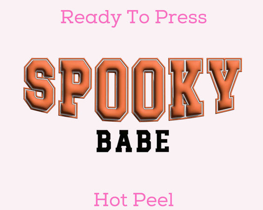 Spooky Babe (Orange) DTF TRANSFER