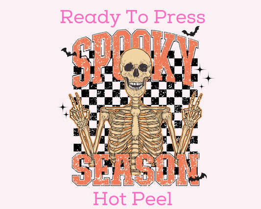 Spooky Season Skeleton DTF TRANSFER