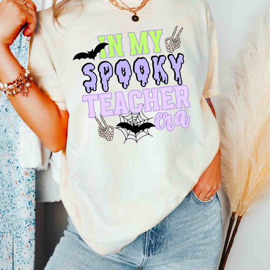 Spooky Teacher Era DTF TRANSFER or UV DTF STICKER DECAL