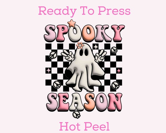 Spooky Hippie Ghost Season DTF TRANSFER