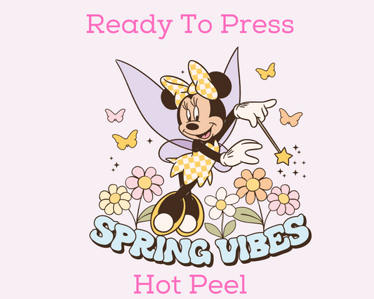 Minnie Spring Vibes Disney DTF TRANSFER