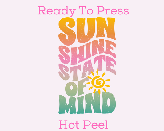 Sunshine State of Mind Summer DTF TRANSFER or UV DTF STICKER