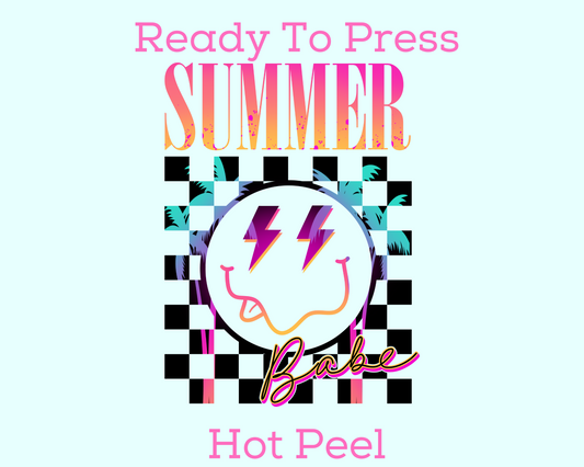 Summer Babe Summer DTF TRANSFER or UV DTF STICKER