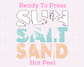 Sun Salt Sand (Palm) DTF TRANSFER