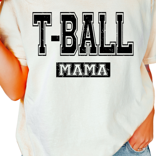 In My T-Ball Era Baseball DTF TRANSFER