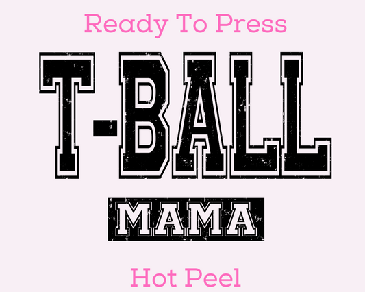 In My T-Ball Era Baseball DTF TRANSFER or UV DTF STICKER