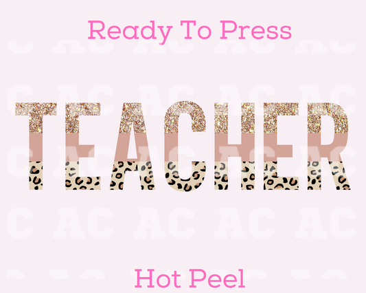 Teacher Gold DTF TRANSFER or UV DTF STICKER DECAL