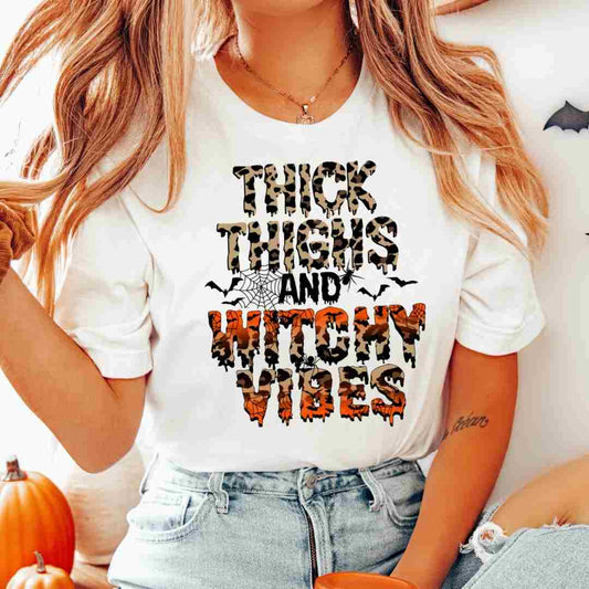 Thick Thighs And Witchy Vibes DTF TRANSFER