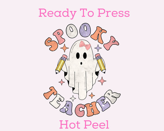 Spooky Teacher DTF TRANSFER or UV DTF STICKER DECAL