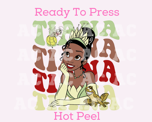 Tiana Disney Princess DTF TRANSFER