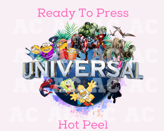 Universal Studios Characters DTF TRANSFER