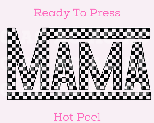 Vans Mama (Black) DTF TRANSFER or UV DTF STICKER DECAL