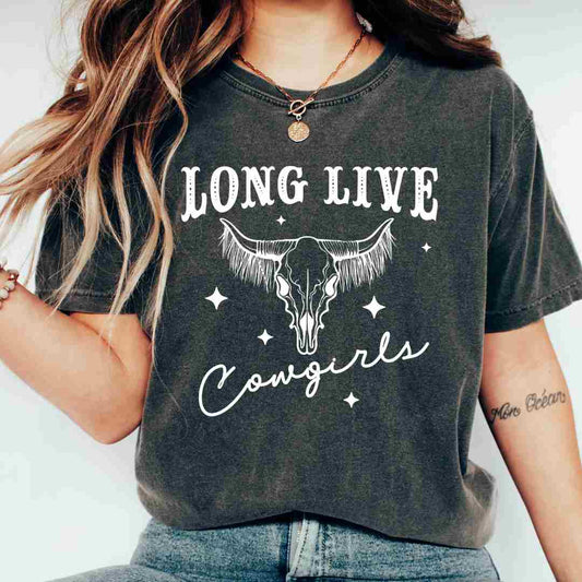 Long Live Cowgirls DTF TRANSFER or UV DTF STICKER