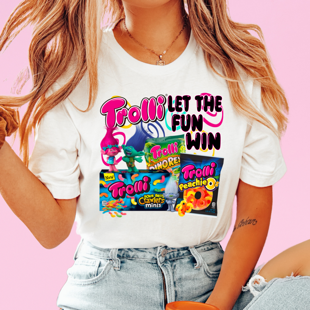 Trolli Trolls Let The Fun Win Food DTF TRANSFER