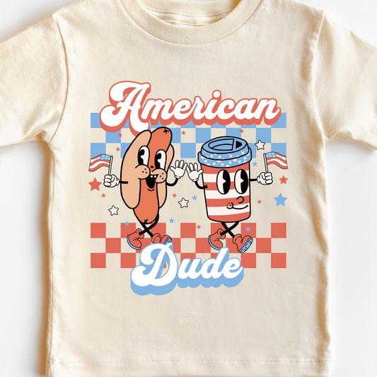 American Dude 4th of July DTF TRANSFER or UV DTF STICKER