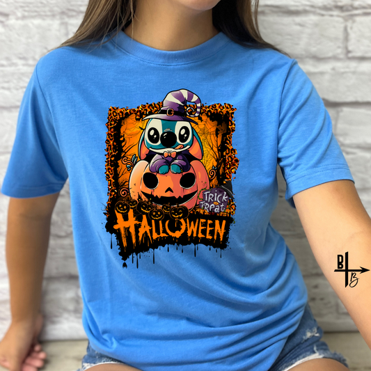 Baby Stitch Halloween DTF TRANSFER