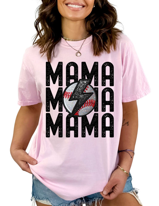 Baseball Mama DTF TRANSFER or UV DTF STICKER