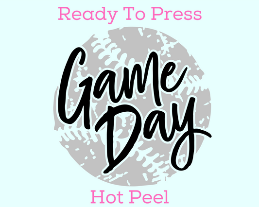 Game Day Baseball DTF TRANSFER or UV DTF STICKER