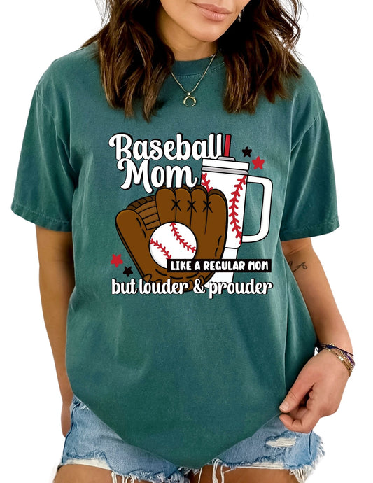 Loud & Proud Baseball Mom DTF TRANSFER or UV DTF STICKER