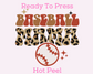 Leopard Print Baseball Mama DTF TRANSFER