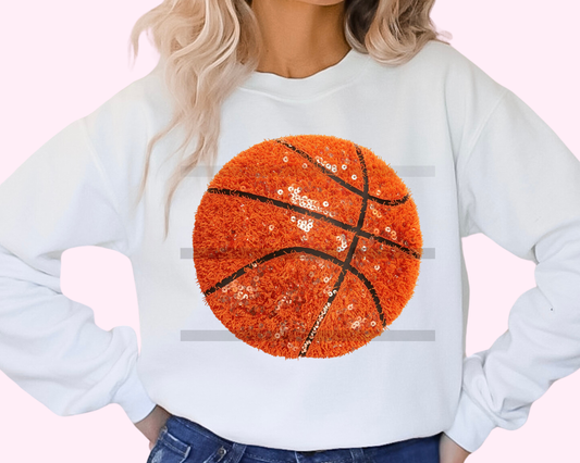 Faux Sequins Basketball Sports DTF TRANSFER