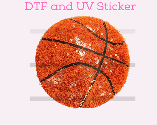 Faux Sequins Basketball Sports DTF TRANSFER