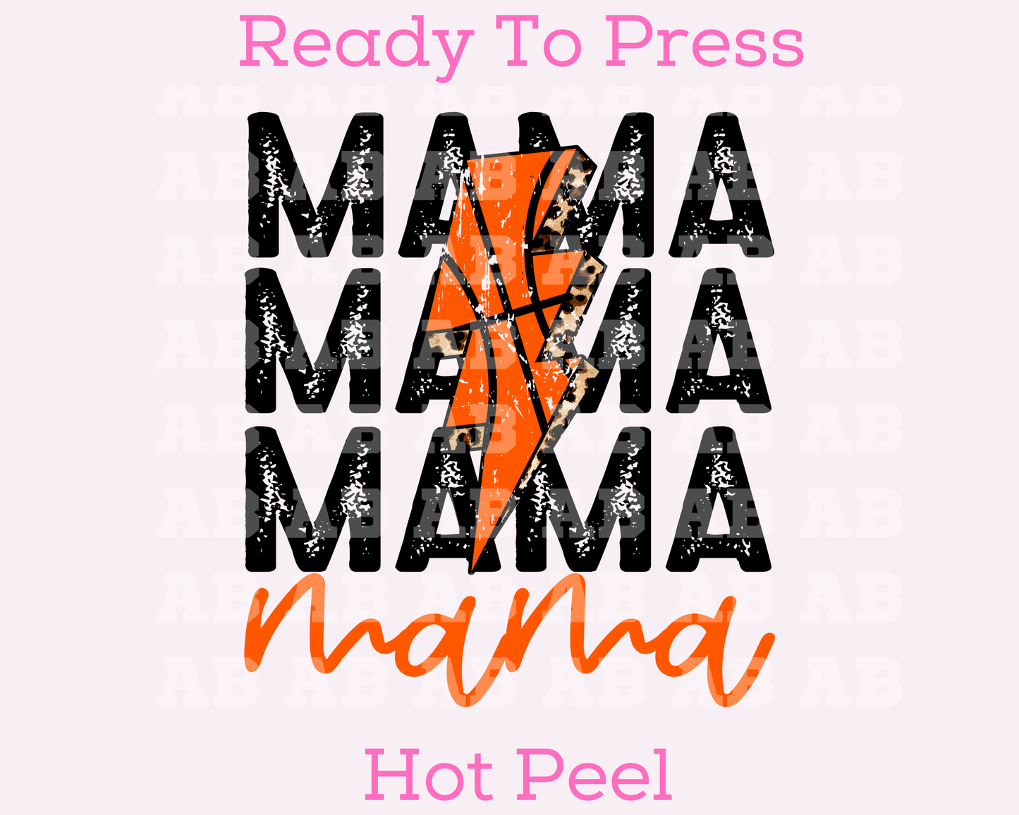 Basketball Mama (Distressed) Basketball Mom DTF TRANSFER