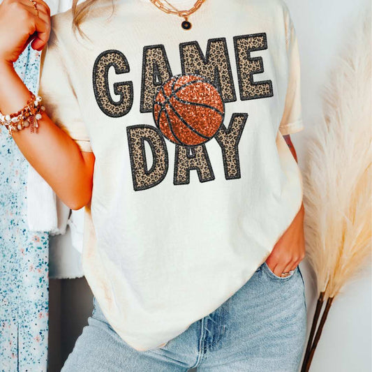 Basketball Game Day (Faux Sequins) DTF TRANSFER