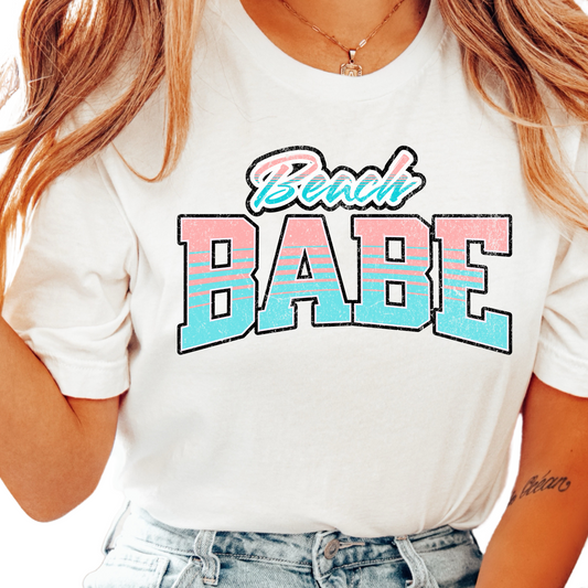 Beach Babe Summer DTF TRANSFER or UV DTF STICKER