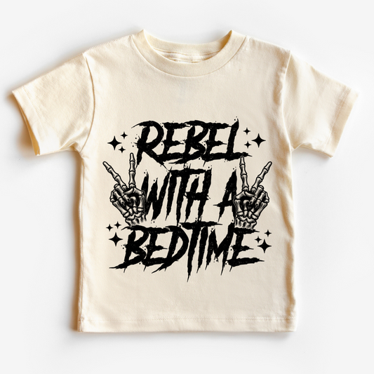 Rebel With A Bedtime Skeleton Mini DTF TRANSFER or UV DTF STICKER DECAL