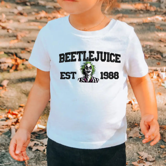 Beetlejuice Est 1988 Kids Trendy Dtf Transfer