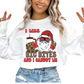 I Like Big Bites And I Cannot Lie Black Santa Christmas DTF TRANSFER