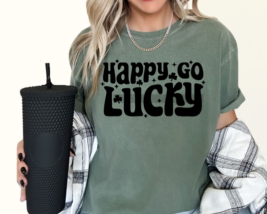 Happy Go Lucky St. Patrick's Day DTF TRANSFER  or UV DTF STICKER