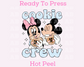 Mickey And Minnie Gingerbread Cookie Crew (Blue) Disney Christmas DTF TRANSFER  or UV DTF STICKER