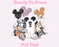 Blue Dog, Sister And Ghost Mickey Disney Halloween DTF TRANSFER or UV DTF STICKER