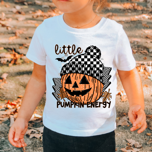 Little Pumpkin Energy (Black) Halloween DTF TRANSFER