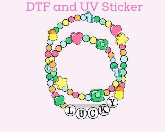 Lucky Charm Bracelet St. Patrick's Day DTF TRANSFER or UV DTF STICKER