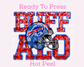 NFL Buffalo Bills Faux Sequins Faux Embroidery Football DTF TRANSFER