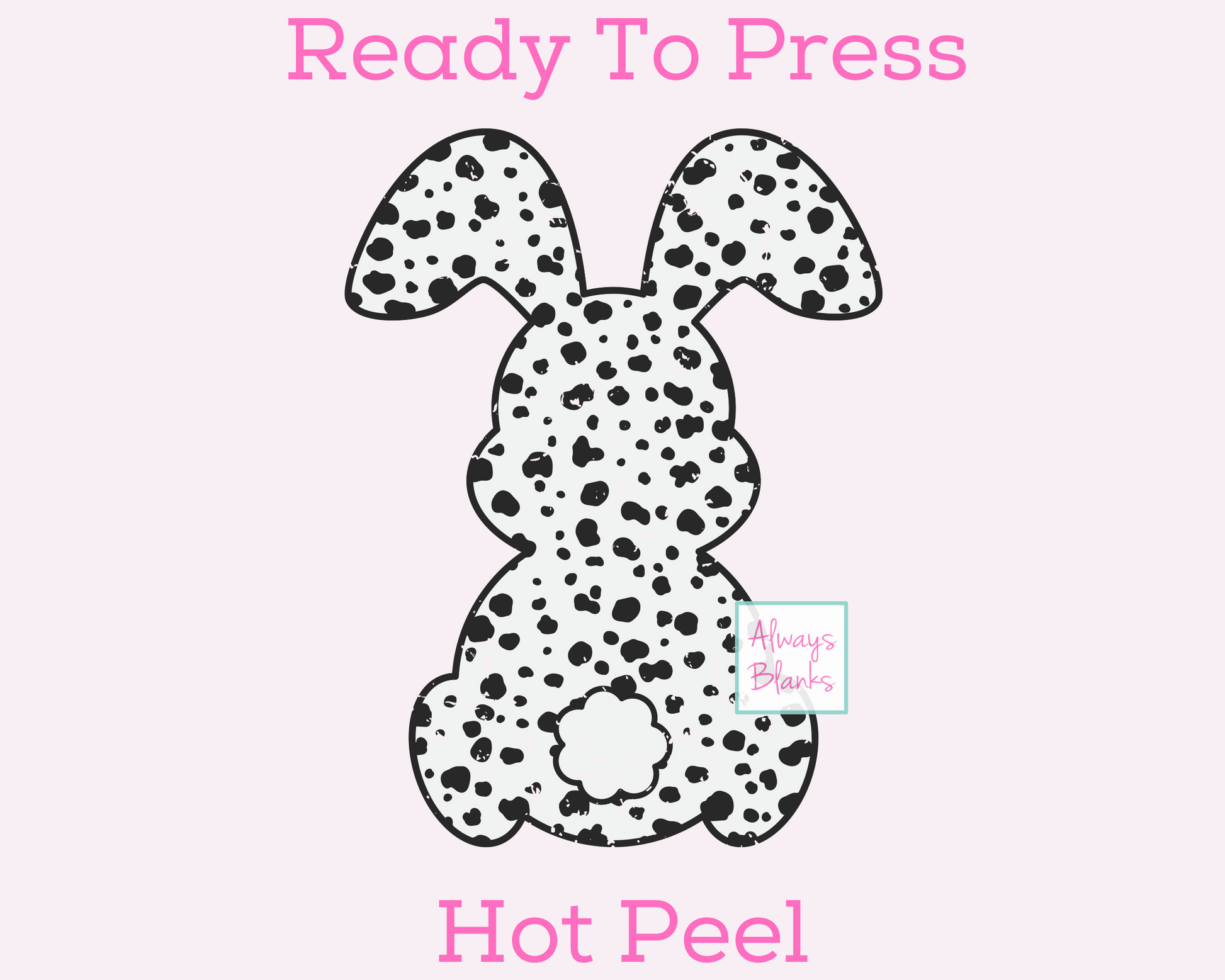 Dalmatian Confetti Bunny Easter DTF TRANSFER