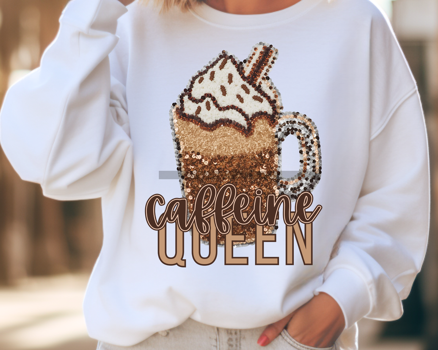 Caffeine Queen Coffee DTF TRANSFER