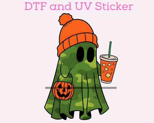 Camo Boy Ghost Halloween DTF TRANSFER