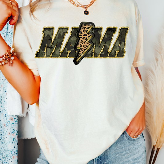 Camo Mama DTF TRANSFER or UV DTF STICKER DECAL