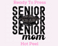 Faux Embroidery Cap Senior Mom Graduation DTF TRANSFER or UV DTF STICKER DECAL