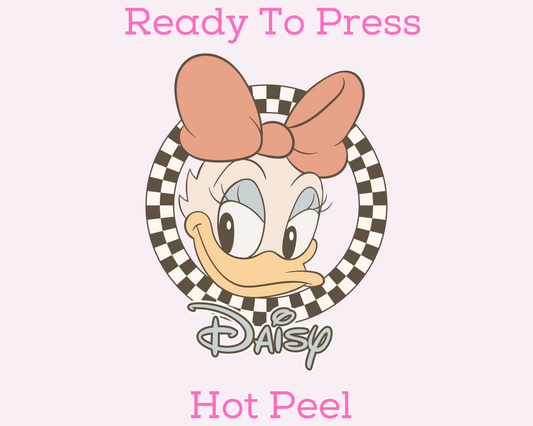 Checkered Daisy Disney DTF TRANSFER