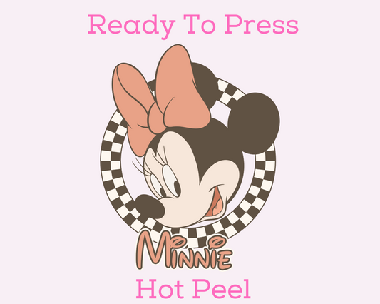 Checkered Minnie Disney DTF TRANSFER