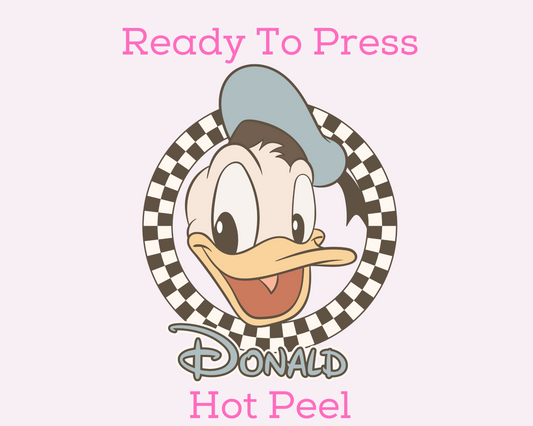 Checkered Donald Disney DTF TRANSFER